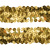 Тесьма с пайетками D16, шир. 30 мм/уп. 25+/-1 м, цвет золото - купить в Тольятти. Цена: 1 087.39 руб.
