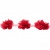 Тесьма плетеная "Рюш", упак. 9,14 м, цвет красный - купить в Тольятти. Цена: 46.82 руб.