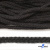 Шнур плетеный d-6 мм круглый, 70% хлопок 30% полиэстер, уп.90+/-1 м, цв.1078-черный - купить в Тольятти. Цена: 588 руб.