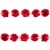 Тесьма плетеная "Рюш", упак. 9,14 м, цвет красный - купить в Тольятти. Цена: 46.82 руб.