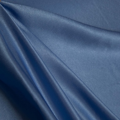 Поли креп-сатин 16-4132, 125 (+/-5) гр/м2, шир.150см, цвет голубой - купить в Тольятти. Цена 155.57 руб.