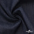 Ткань костюмная "Джинс" с начесом, 320 г/м2, 80% хлопок 20%полиэстер, шир. 160 см, т.синий - купить в Тольятти. Цена 492.24 руб.