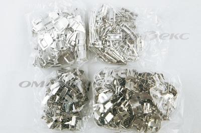 Крючки брючные 4 шипа "Стром" 144 шт. никель - купить в Тольятти. Цена: 383.97 руб.