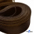 Регилиновая лента, шир.100мм, (уп.25 ярд), цв.- коричневый - купить в Тольятти. Цена: 694.13 руб.