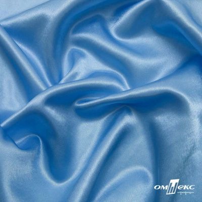 Поли креп-сатин 14-4121, 125 (+/-5) гр/м2, шир.150см, цвет голубой - купить в Тольятти. Цена 155.57 руб.