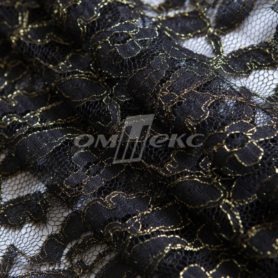 Кружевное полотно XD LACE 1-4, 80 гр/м2, шир.150см, цвет чёрный - купить в Тольятти. Цена 245.94 руб.
