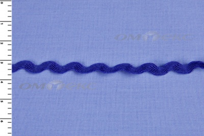 Тесьма плетеная "Вьюнчик"/синий - купить в Тольятти. Цена: 40.72 руб.