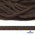 Шнур плетеный d-6 мм, 70% хлопок 30% полиэстер, уп.90+/-1 м, цв.1073-т.коричневый - купить в Тольятти. Цена: 594 руб.