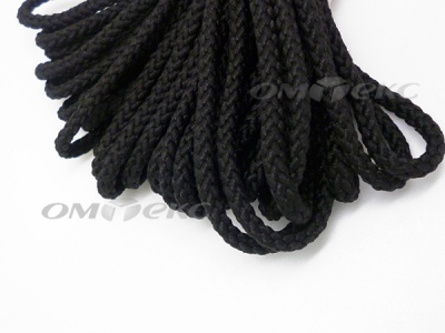Шнур В-035 4 мм круп.плетение 100 м черный - купить в Тольятти. Цена: 156.40 руб.
