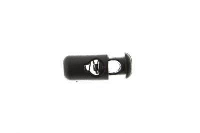 8108 Фиксатор пластиковый "Бочонок", 20х8 мм, цвет чёрный - купить в Тольятти. Цена: 1.31 руб.