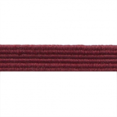Резиновые нити с текстильным покрытием, шир. 6 мм ( упак.30 м/уп), цв.- 88-бордо - купить в Тольятти. Цена: 155.22 руб.