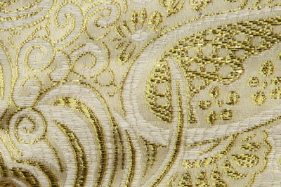 Ткань костюмная жаккард №5, 140 гр/м2, шир.150см, цвет золото - купить в Тольятти. Цена 383.29 руб.
