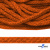 Шнур плетеный d-6 мм, 70% хлопок 30% полиэстер, уп.90+/-1 м, цв.1066-апельсин - купить в Тольятти. Цена: 588 руб.