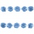 Тесьма плетеная "Рюш", упак. 9,14 м, цвет голубой - купить в Тольятти. Цена: 45.87 руб.