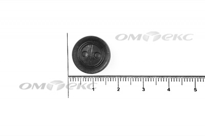 51820/15 мм (2 пр)  черные пуговицы - купить в Тольятти. Цена: 0.87 руб.
