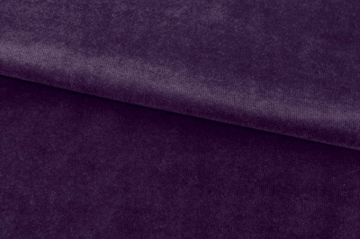 Бархат стрейч, 240 гр/м2, шир.160см, (2,4 м/кг), цвет 27/фиолет - купить в Тольятти. Цена 886.02 руб.