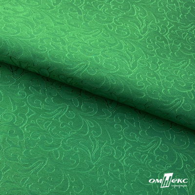 Ткань жаккард королевский, 100% полиэстр 180 г/м 2, шир.150 см, цв-зеленый - купить в Тольятти. Цена 293.39 руб.