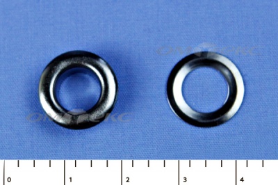 Люверсы металлические, блочка/кольцо, №5 (8 мм) упак.1000 шт- цв.никель - купить в Тольятти. Цена: 392 руб.