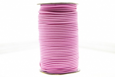 0370-1301-Шнур эластичный 3 мм, (уп.100+/-1м), цв.141- розовый - купить в Тольятти. Цена: 459.62 руб.