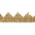 Тесьма металлизированная 0384-0240, шир. 40 мм/уп. 25+/-1 м, цвет золото - купить в Тольятти. Цена: 490.74 руб.