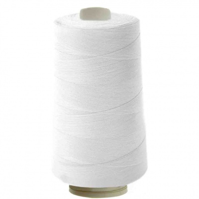 Швейные нитки (армированные) 28S/2, нам. 2 500 м, цвет белый - купить в Тольятти. Цена: 148.95 руб.