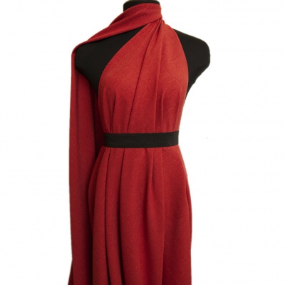 Ткань костюмная габардин "Меланж" 6121А, 172 гр/м2, шир.150см, цвет терракот - купить в Тольятти. Цена 299.21 руб.