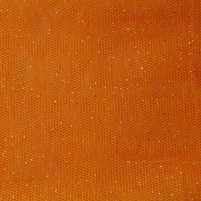 Сетка Глиттер, 24 г/м2, шир.145 см., оранжевый - купить в Тольятти. Цена 117.24 руб.