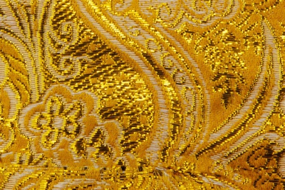 Ткань костюмная жаккард №12, 140 гр/м2, шир.150см, цвет жёлтый - купить в Тольятти. Цена 383.29 руб.