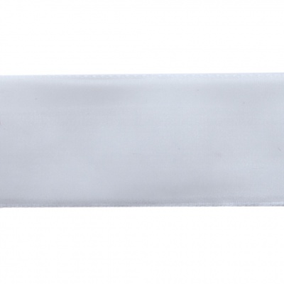Лента бархатная нейлон, шир.25 мм, (упак. 45,7м), цв.01-белый - купить в Тольятти. Цена: 981.09 руб.
