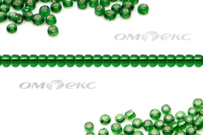 Бисер (SL) 11/0 ( упак.100 гр) цв.27В - зелёный - купить в Тольятти. Цена: 53.34 руб.