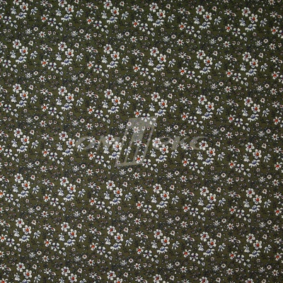 Плательная ткань "Фламенко" 11.2, 80 гр/м2, шир.150 см, принт растительный - купить в Тольятти. Цена 259.21 руб.