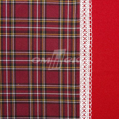 Ткань костюмная клетка 24379 2012, 230 гр/м2, шир.150см, цвет бордовый/бел/жел - купить в Тольятти. Цена 539.74 руб.