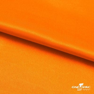 Поли креп-сатин 15-1263, 125 (+/-5) гр/м2, шир.150см, цвет оранжевый - купить в Тольятти. Цена 155.57 руб.