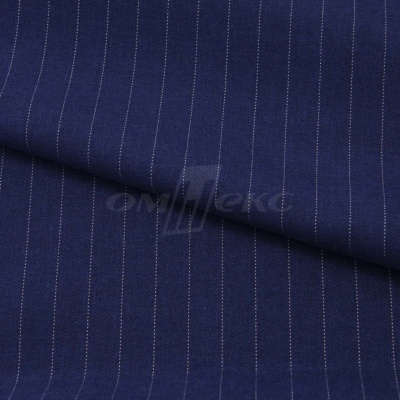 Костюмная ткань "Жаклин", 188 гр/м2, шир. 150 см, цвет тёмно-синий - купить в Тольятти. Цена 430.84 руб.