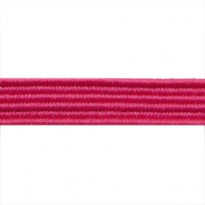 Резиновые нити с текстильным покрытием, шир. 6 мм ( упак.30 м/уп), цв.- 84-фуксия - купить в Тольятти. Цена: 155.22 руб.