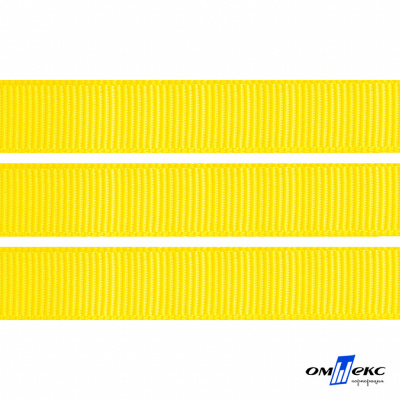 Репсовая лента 020, шир. 12 мм/уп. 50+/-1 м, цвет жёлтый - купить в Тольятти. Цена: 152.05 руб.