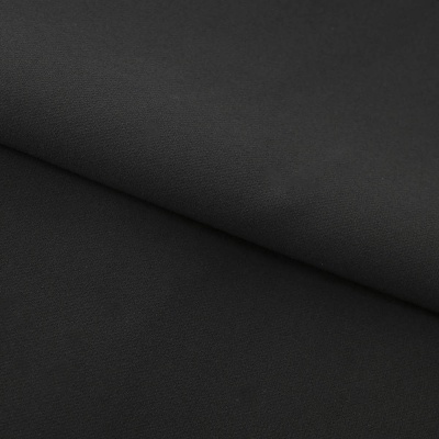 Костюмная ткань "Элис", 220 гр/м2, шир.150 см, цвет чёрный - купить в Тольятти. Цена 308 руб.