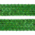 Тесьма с пайетками D4, шир. 35 мм/уп. 25+/-1 м, цвет зелёный - купить в Тольятти. Цена: 1 308.30 руб.
