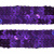 Тесьма с пайетками 12, шир. 20 мм/уп. 25+/-1 м, цвет фиолет - купить в Тольятти. Цена: 778.19 руб.