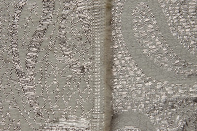 Ткань костюмная жаккард, 135 гр/м2, шир.150см, цвет белый№19 - купить в Тольятти. Цена 441.94 руб.