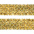 Тесьма с пайетками D16, шир. 35 мм/уп. 25+/-1 м, цвет золото - купить в Тольятти. Цена: 1 281.60 руб.