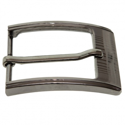 Пряжка металлическая для мужского ремня SC035#7 (шир.ремня 40 мм), цв.-тем.никель - купить в Тольятти. Цена: 43.93 руб.