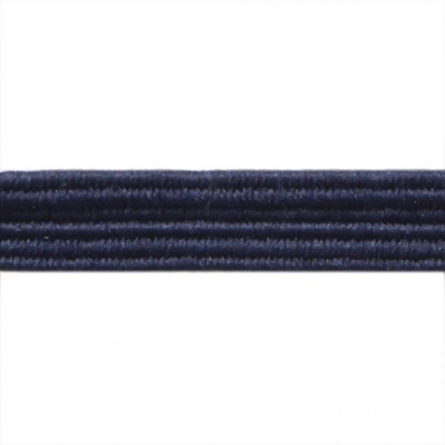 Резиновые нити с текстильным покрытием, шир. 6 мм ( упак.30 м/уп), цв.- 117-т.синий - купить в Тольятти. Цена: 152.05 руб.