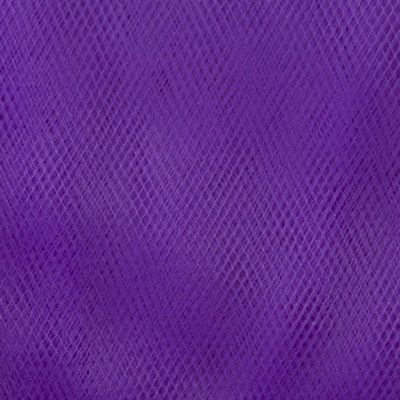 Фатин матовый 16-85, 12 гр/м2, шир.300см, цвет фиолетовый - купить в Тольятти. Цена 96.31 руб.