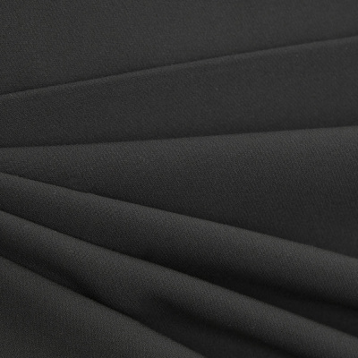 Костюмная ткань "Элис", 200 гр/м2, шир.150см, цвет чёрный - купить в Тольятти. Цена 306.20 руб.