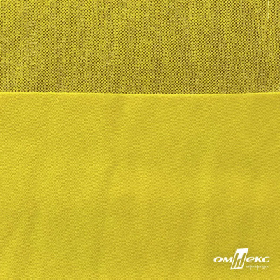 Трикотажное полотно голограмма, шир.140 см, #602 -жёлтый/жёлтый - купить в Тольятти. Цена 385.88 руб.