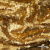Трикотажное полотно, Сетка с пайетками,188 гр/м2, шир.140 см, цв.-тем.золото (#51) - купить в Тольятти. Цена 505.15 руб.