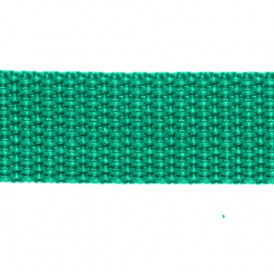 Стропа текстильная, шир. 25 мм (в нам. 50+/-1 ярд), цвет яр.зелёный - купить в Тольятти. Цена: 397.52 руб.