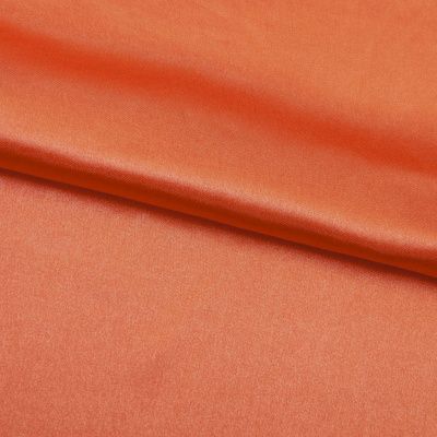 Поли креп-сатин 18-1445, 120 гр/м2, шир.150см, цвет оранжевый - купить в Тольятти. Цена 155.57 руб.
