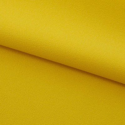 Креп стрейч Амузен 14-0756, 85 гр/м2, шир.150см, цвет жёлтый - купить в Тольятти. Цена 194.07 руб.